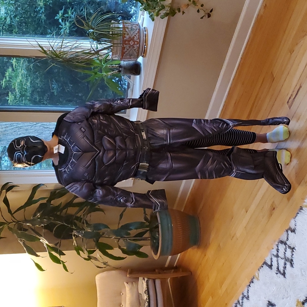Chasing Fireflies Rubie's Black Panther Costume Deluxe.